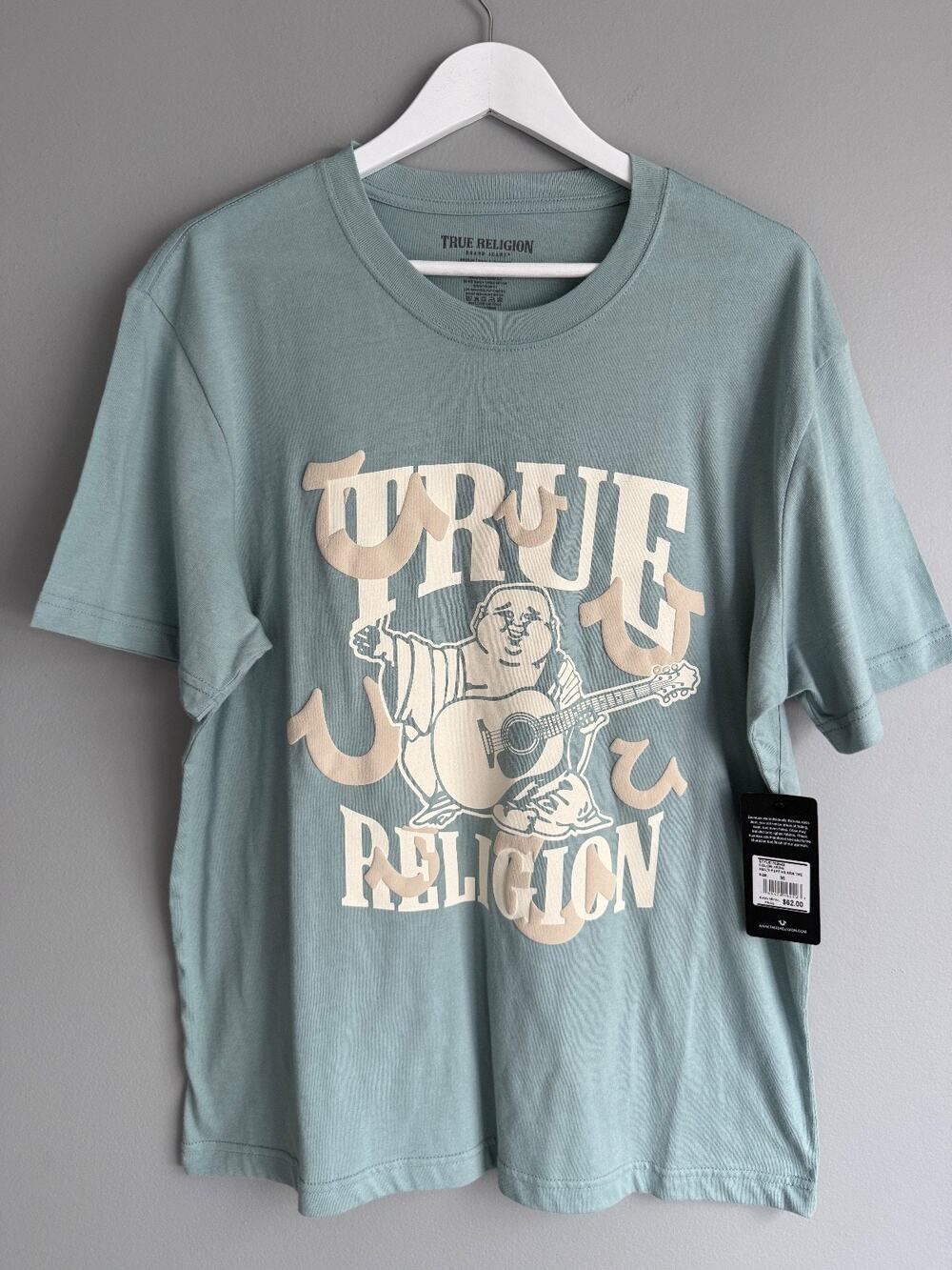 NWT True Religion Men's M Sage Buddha Puff Graphic Tee Y2K Statement $62 Retail